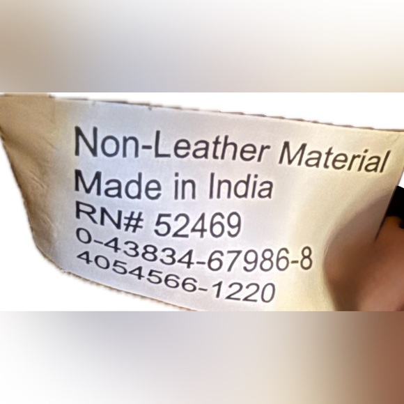 💙TIME & TRU💙Navy/Tan Straw Leaf Reversible Beach Tote Bag w/Wood Handles - Picture 4 of 4